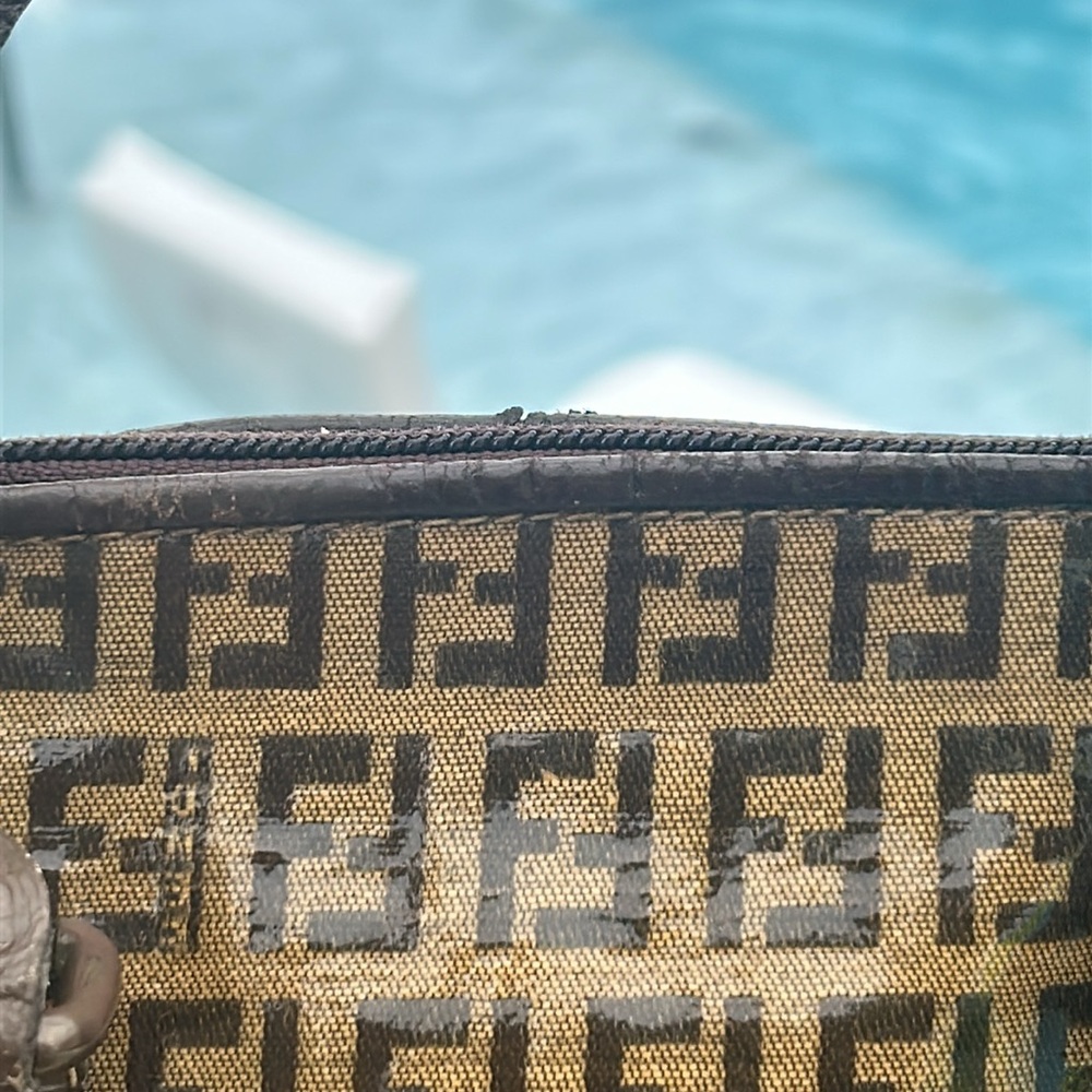 Fendi VINTAGE Zucchino FF Satchel Hand Bag - Picture 5 of 12